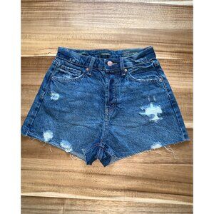 Wild Fable Junior Teens High-Rise EasyRigid Distressed Denim Shorts Size 0